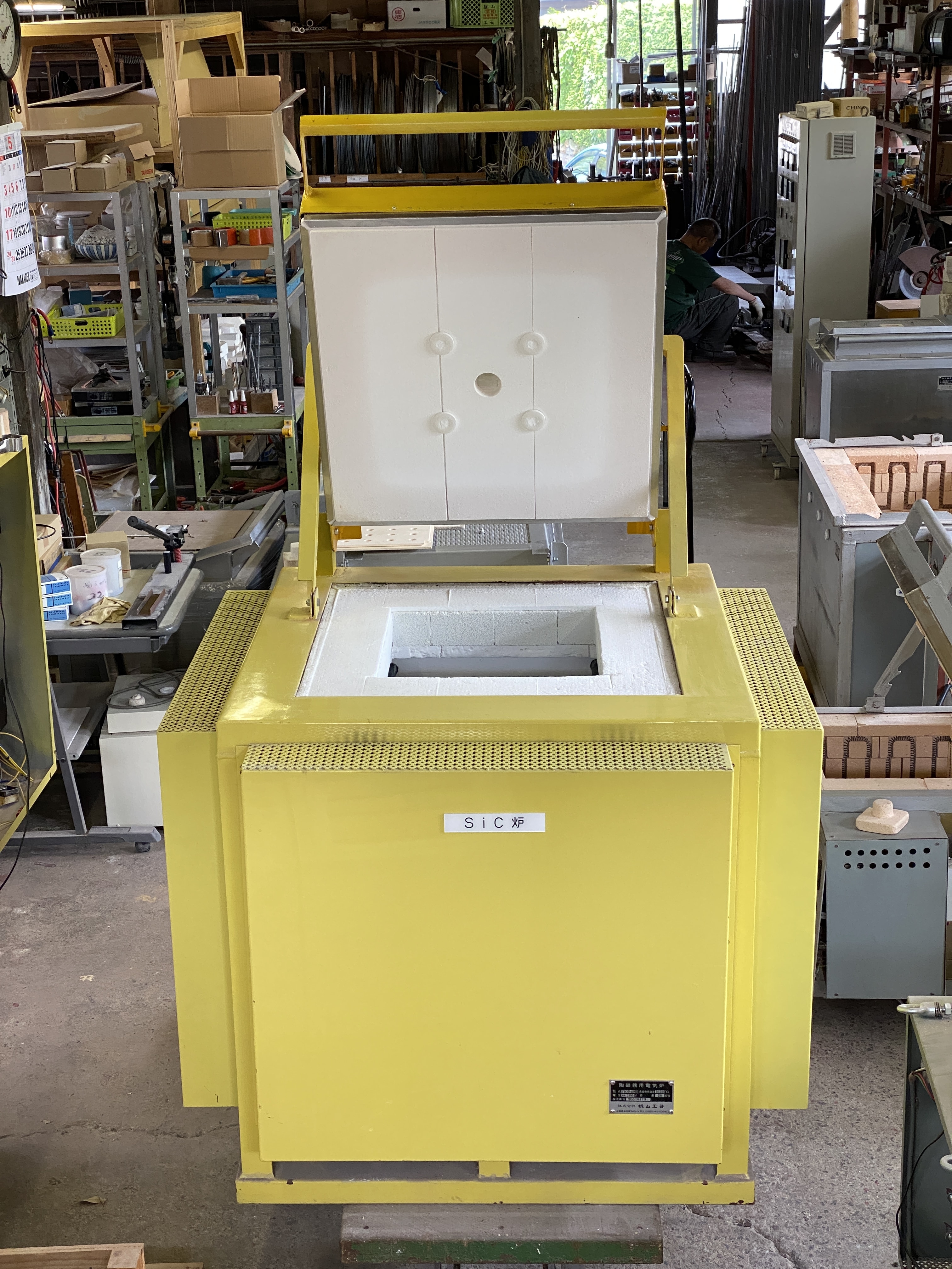 038 上扉式SIC電気炉1500℃ 中古品